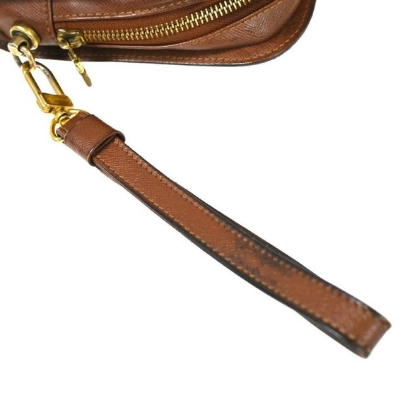 LOUIS VUITTON Orsay Clutch Hand Bag Monogram Leather Brown France - Picture 14 of 16